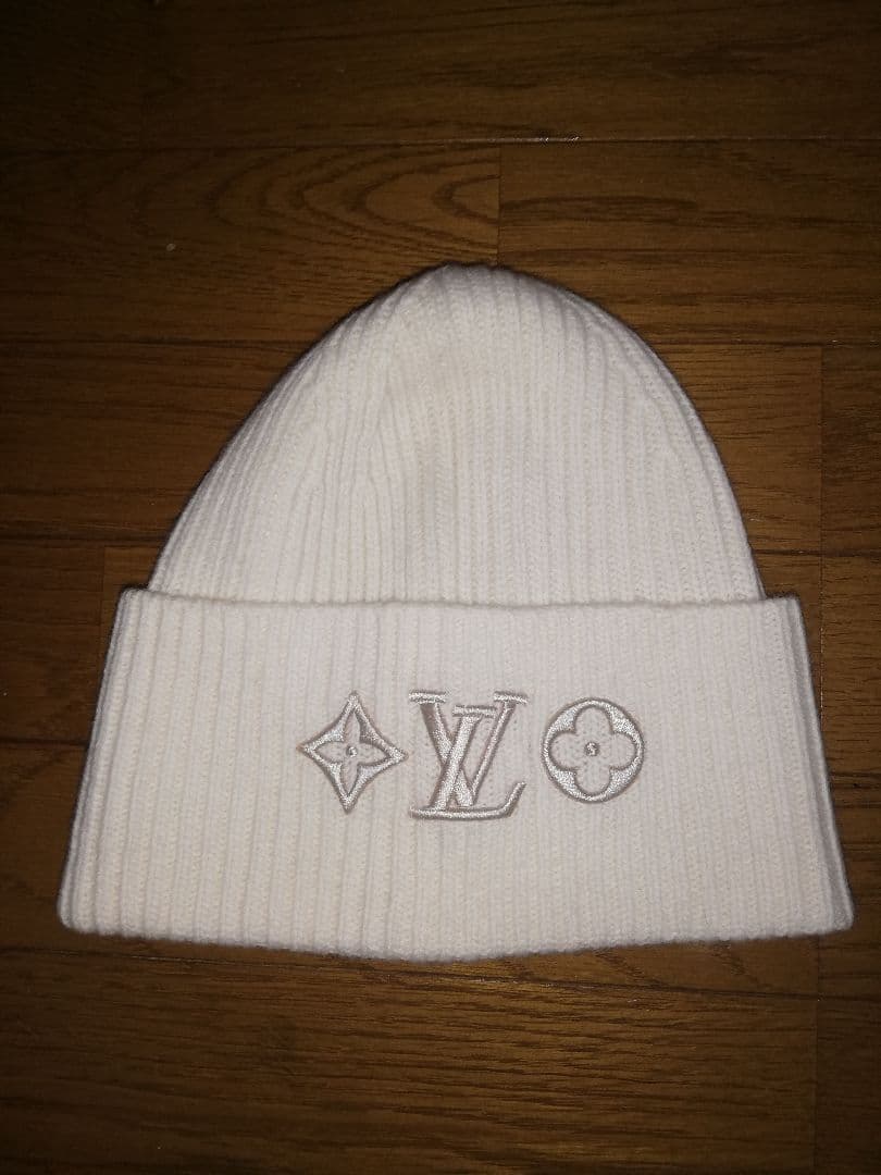 ルイ・ヴィトン LV ヘッドライン ブロン ニットキャップ
