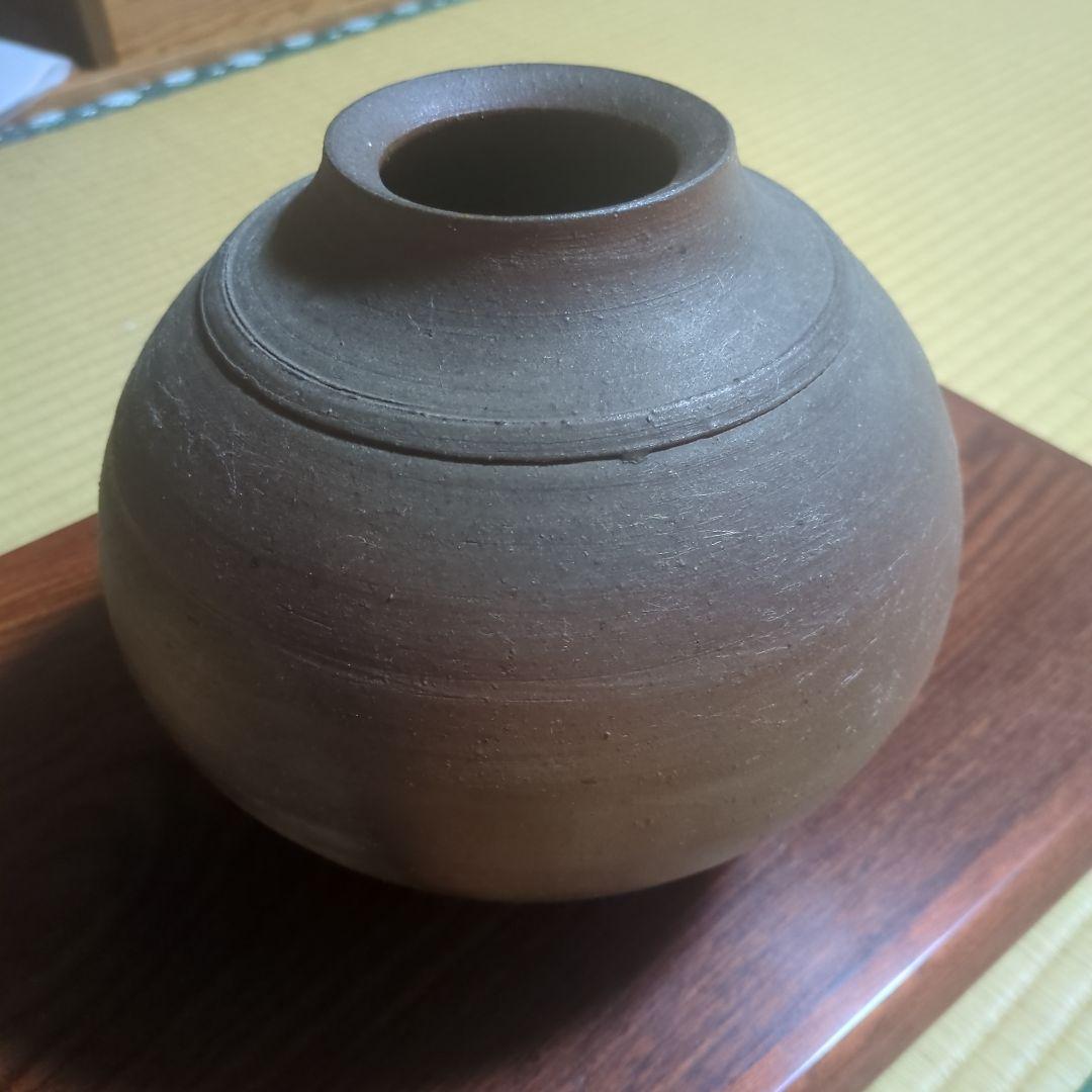 備前焼 花壺 在銘あり