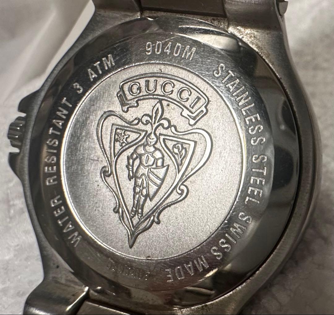 美品　GUCCI 9040Mブラック　腕時計