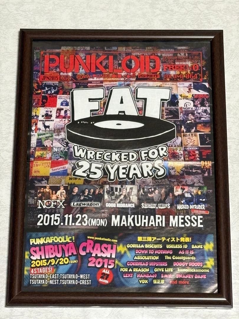 Fat wreck chords 25周年切り抜き&額　NOFX