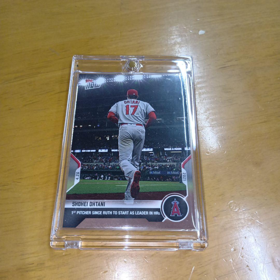 【大谷翔平】ベーブルース 以来 本塁打トップ 先発登板 topps 記念 カード