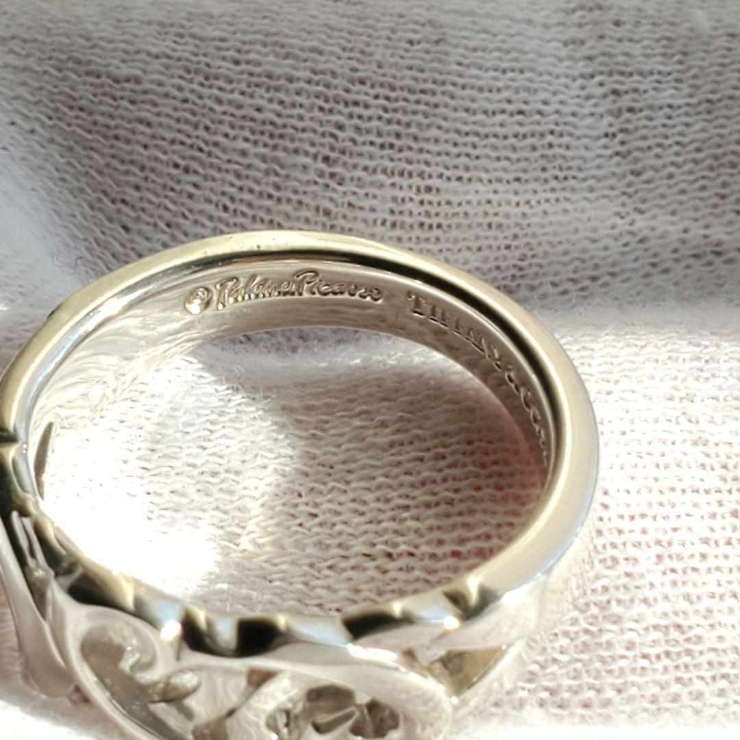 【17号☆美品】ティファニー トリプルラビングハートリング a023