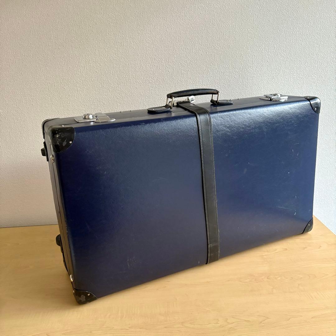 【純正ベルト付】グローブトロッター オリジナル ラージスーツケース ネイビー