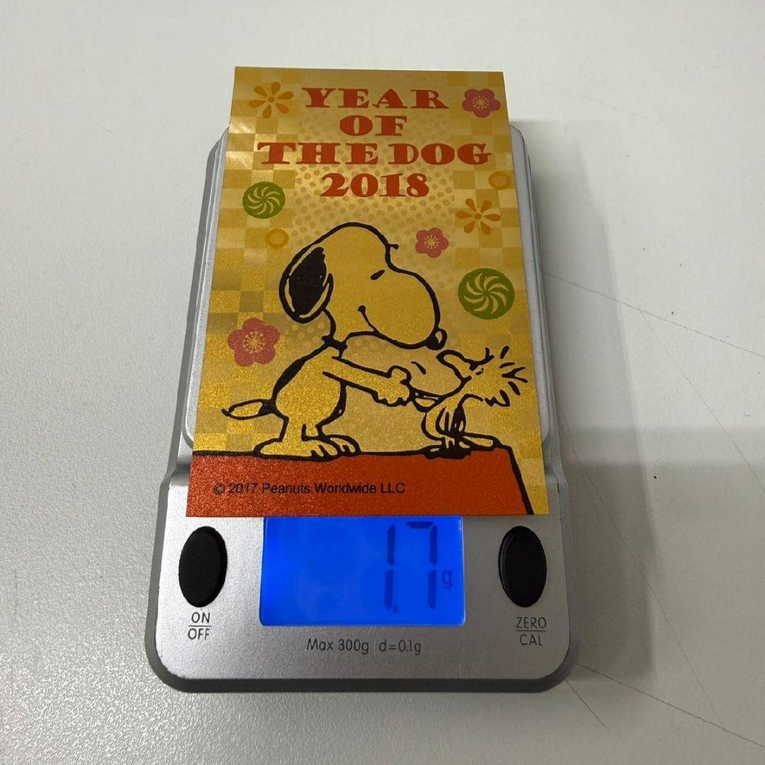 スヌーピー 2018 純金カレンダー　カード　0.5g