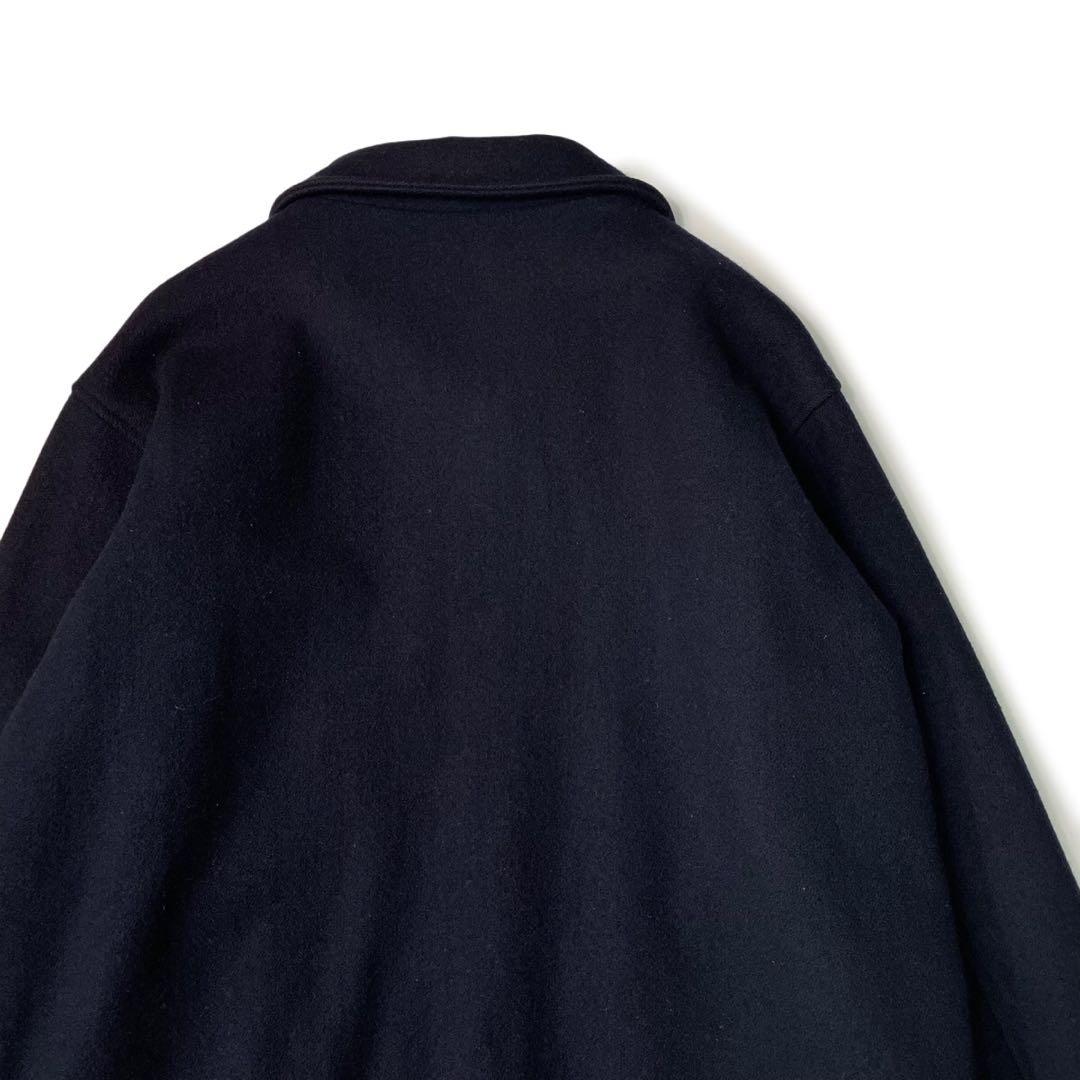 80’s L.L.Bean USA製 ウールジャケット 裏地チェック ネイビー