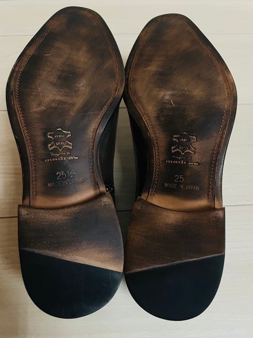 madrasマドラス新品・未使用ビジネスシューズ　マッケイ製法 革底25.5cm
