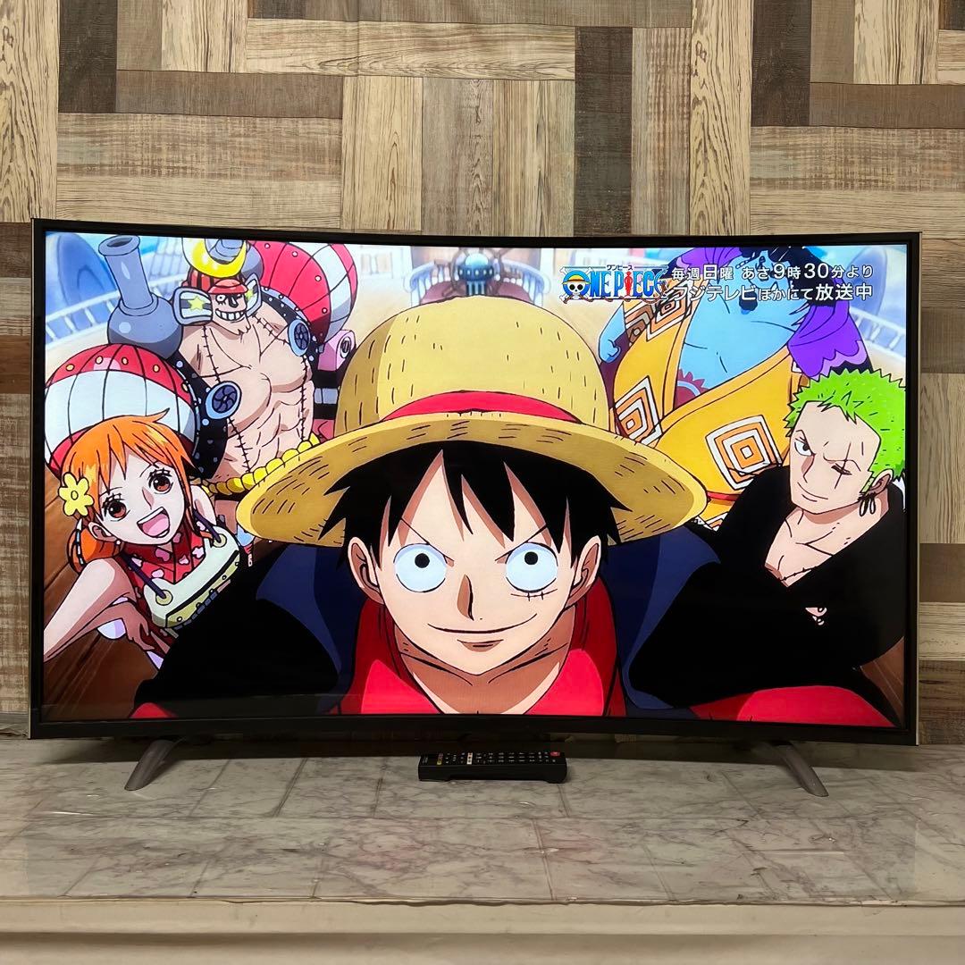 即日受渡❣️全国送料込48型スタイリッシュ曲面液晶テレビWチューナー新品リモコン