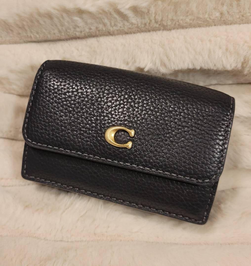 COACH ミニ トライフォールド ウォレット 三つ折り財布 ブラック