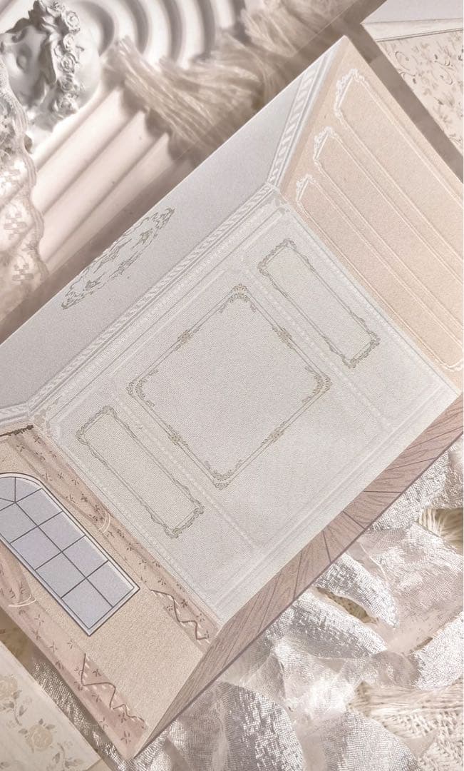 【9062】海外　マステ　2/4/巻PET重油マスキングテープ　室内　壁　背景系