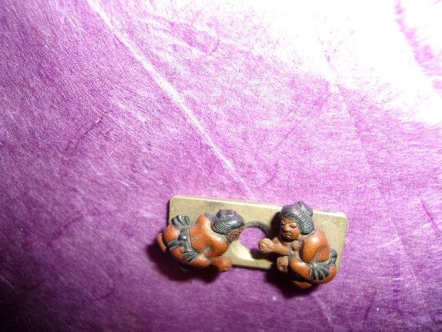 相撲 金属工芸品 小型「提げ物 前金具(2.8×1.2×0.8cm)」