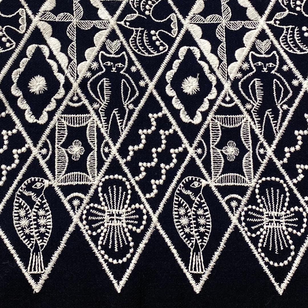 希少　新品タグ付き　ミナペルホネン　シンフォニー　総刺繍スカート　38