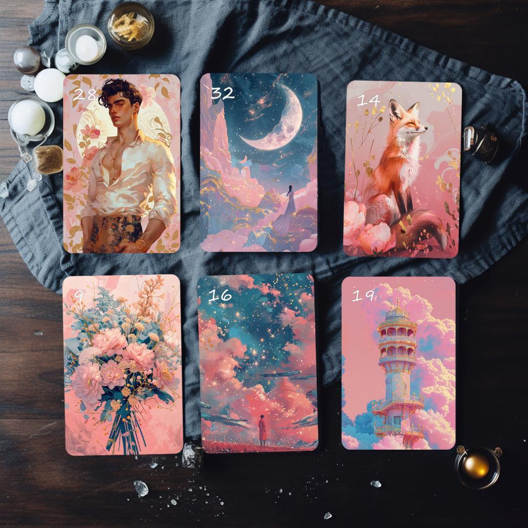 入手困難な海外デッキ✨可愛く美しい夢のような情景を描いた夢想のルノルマンカード