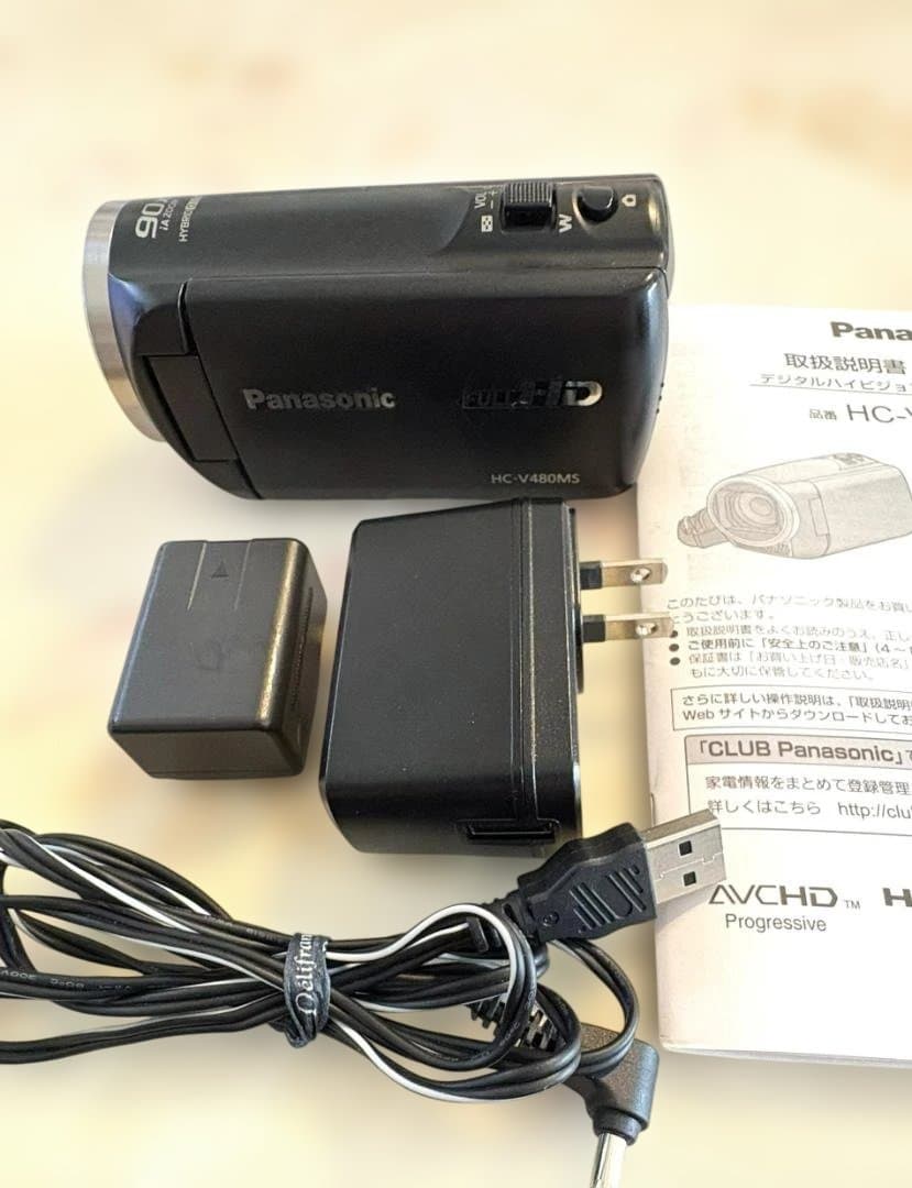 パナソニック　HC-V480MS デジタルハイビジョンビデオカメラ ブラック