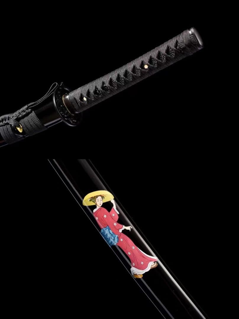 1046-武具 刀装具 日本刀　模造刀 居合刀 武士道 武蔵 鑑賞用 手鍛造打