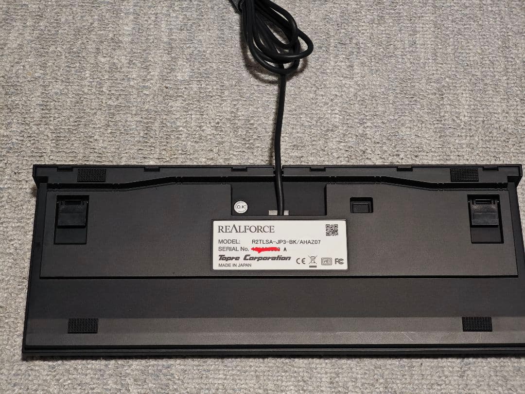 キーボード REALFORCE R2TLSA-JP3-BK/AHAZ07 all30g