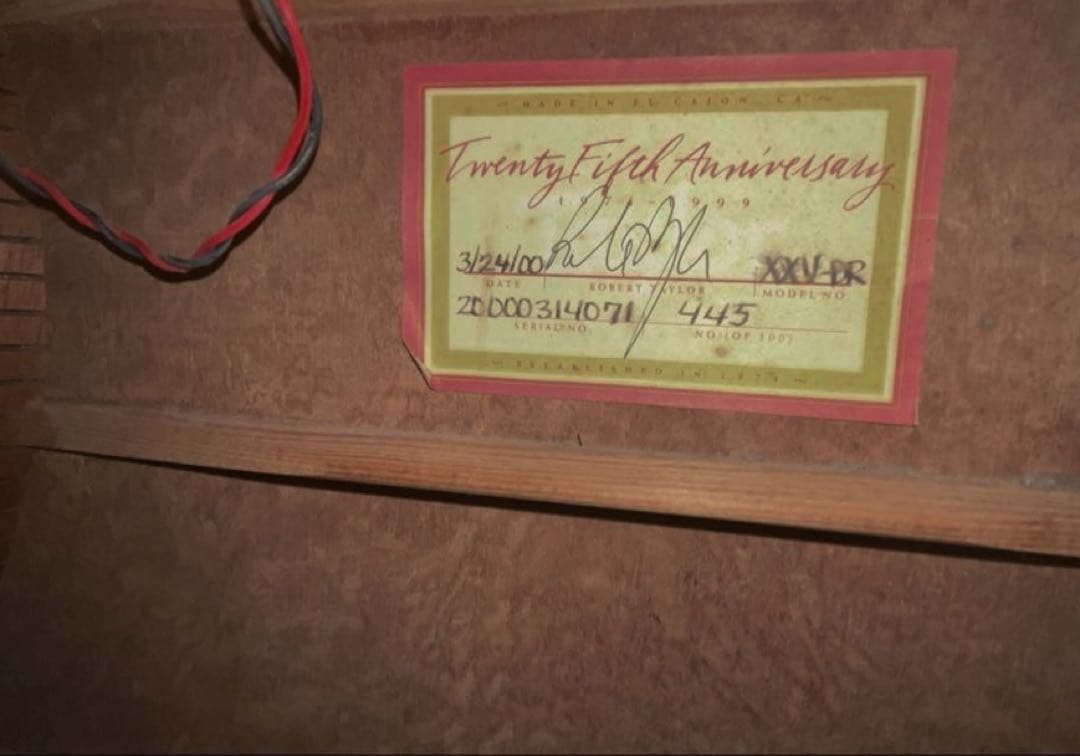 Taylor XXV-PR プレミアム25周年記念 エレアコ 世界限定500本