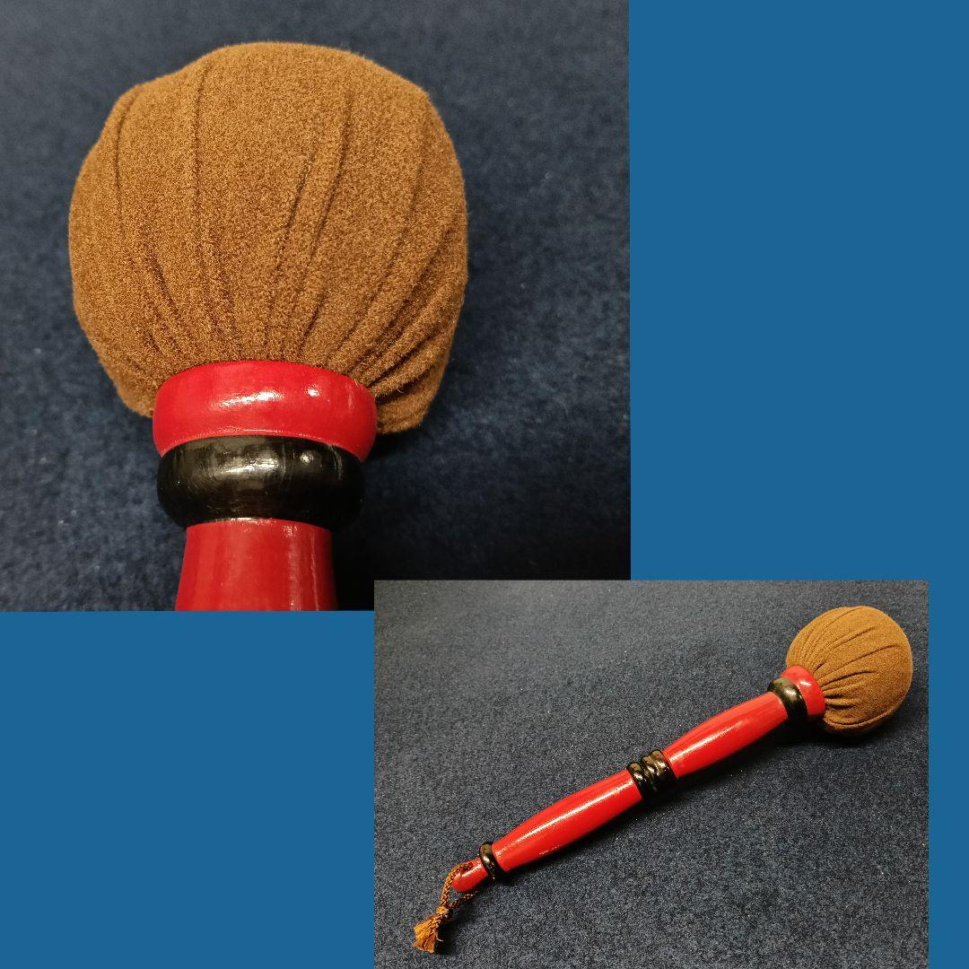 AO40 茶道具 ドラ 銅鑼 バチ付 縁鎚目 30cm 茶道 茶事 鳴物 打楽器