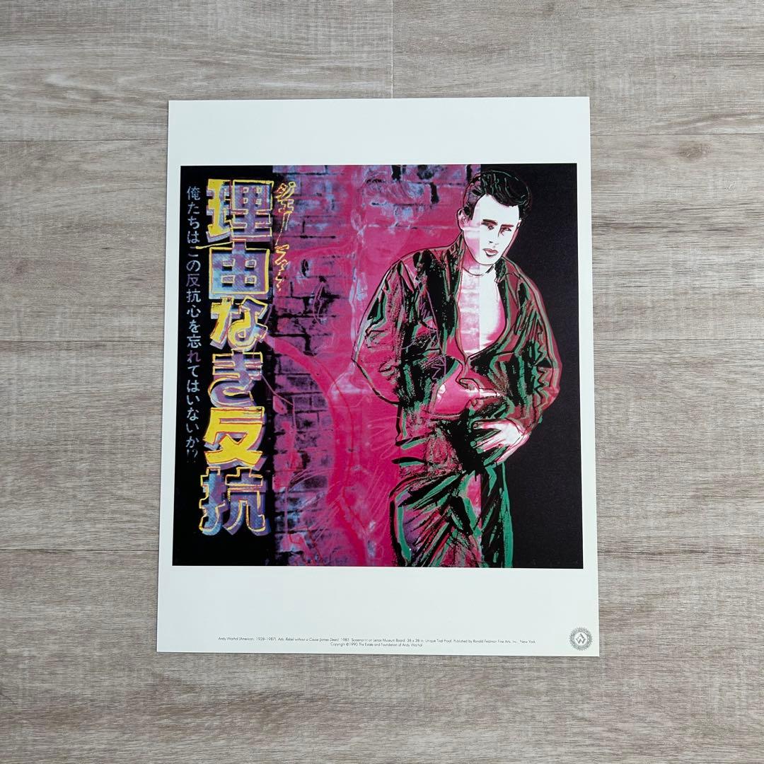 【アンディ・ウォーホル美術財団スタンプつき】『理由なき反抗』 シルクスクリーン