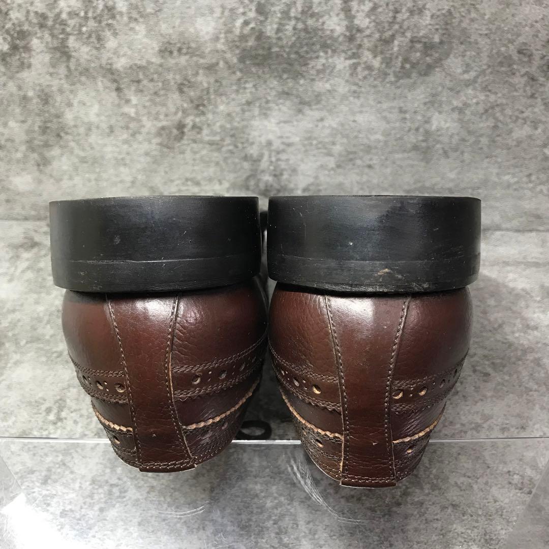 【美品】SCOTCH GRAIN シボ加工　ウィングチップ　ビジネスシューズ