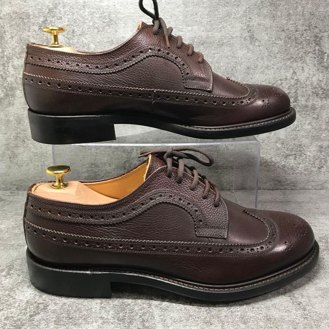 【美品】SCOTCH GRAIN シボ加工　ウィングチップ　ビジネスシューズ