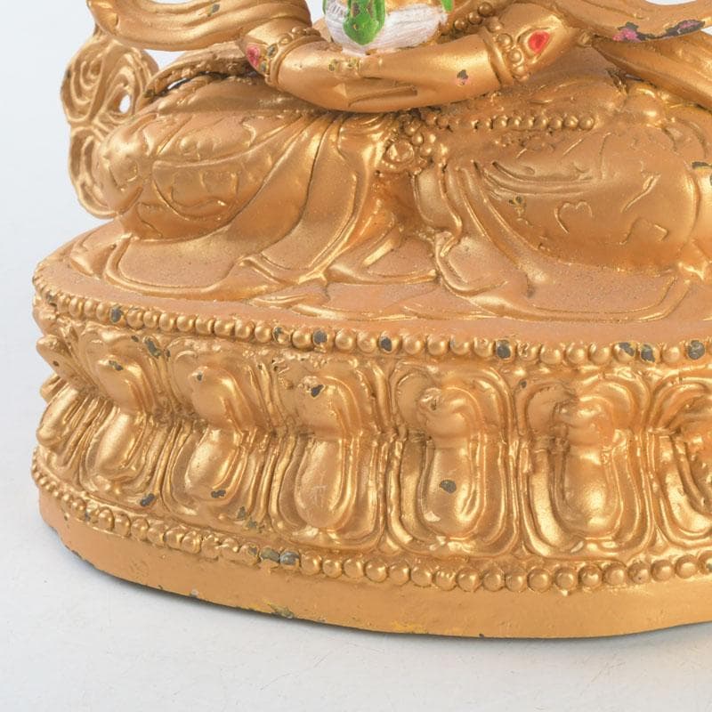 仏教美術　古銅鍍金　チベット仏　仏像　置物　V　9376