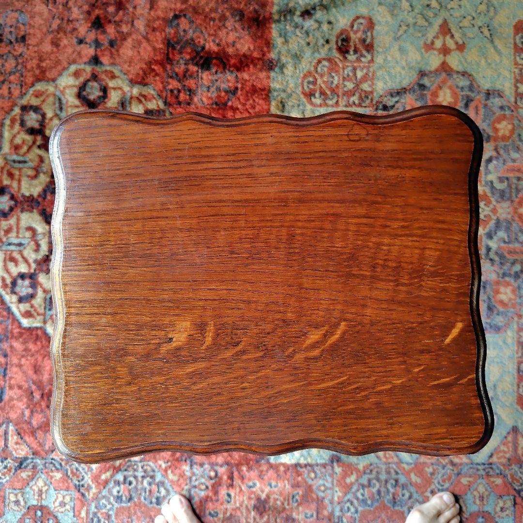 アンティーク　イギリス　猫足ネストテーブル　サイドテーブル