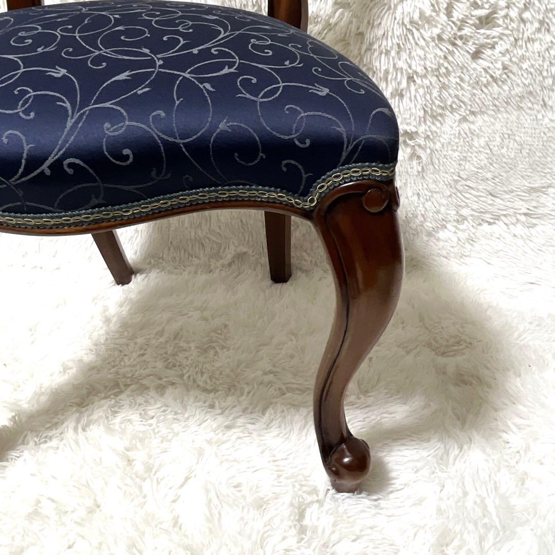 美品　バルーンバッグチェア　アンティーク　猫脚 　マホガニー　高級　椅子　イス