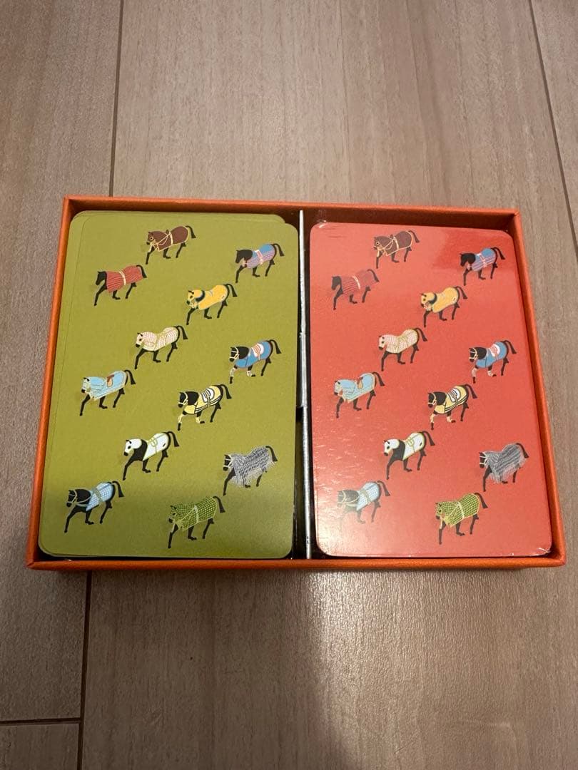 エルメス　馬デザイン　トランプ