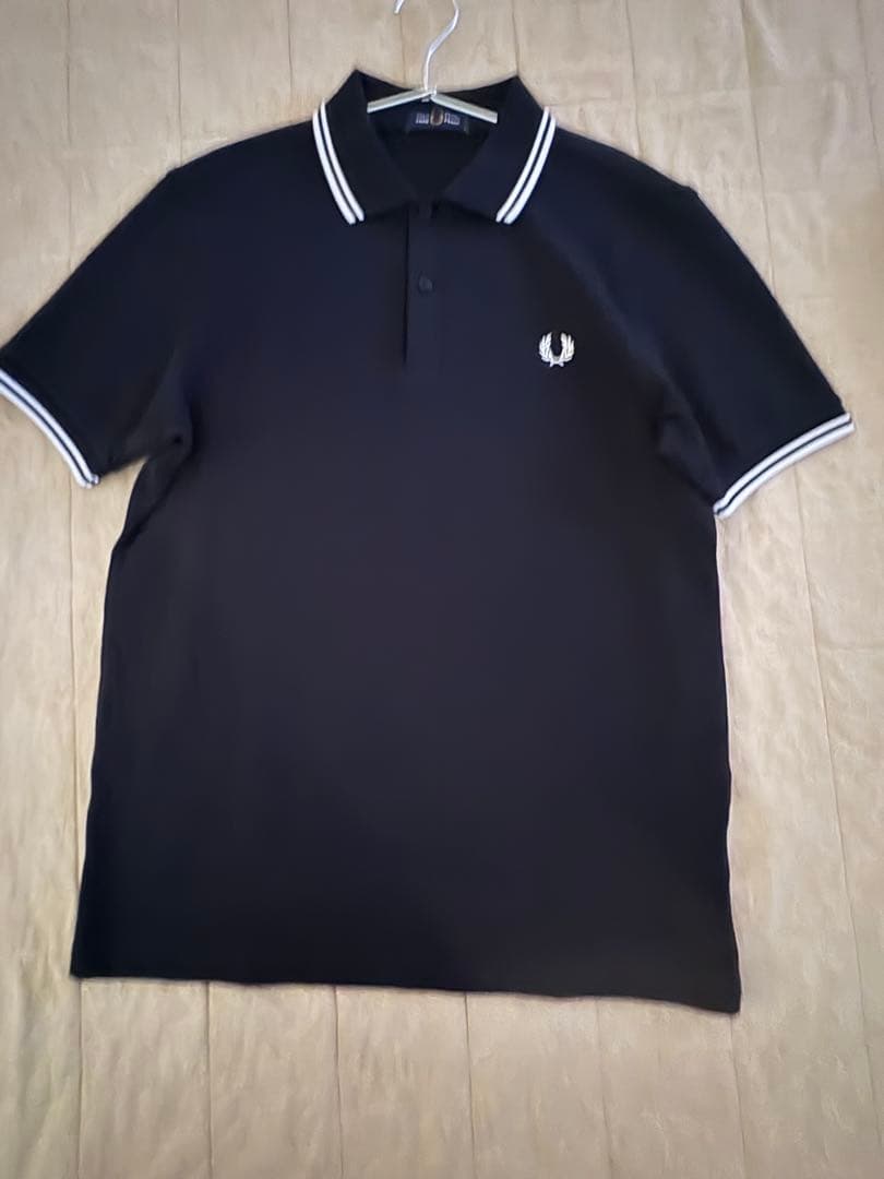 「FRED PERRYフレッドペリー」 ロゴ刺繍ポロシャツ M 試着のみ