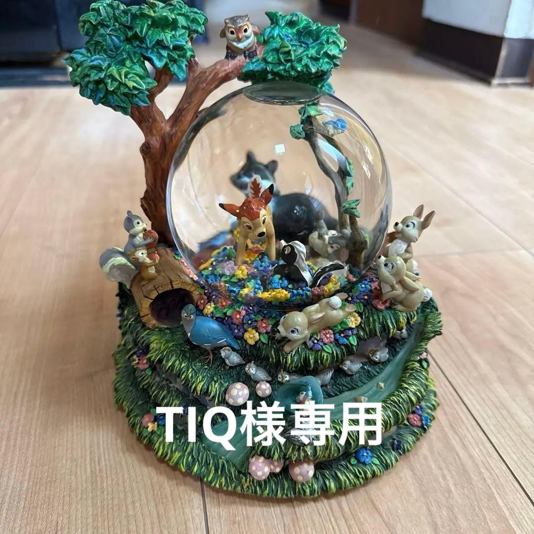 バンビ　オルゴール　スノードーム　ディズニー