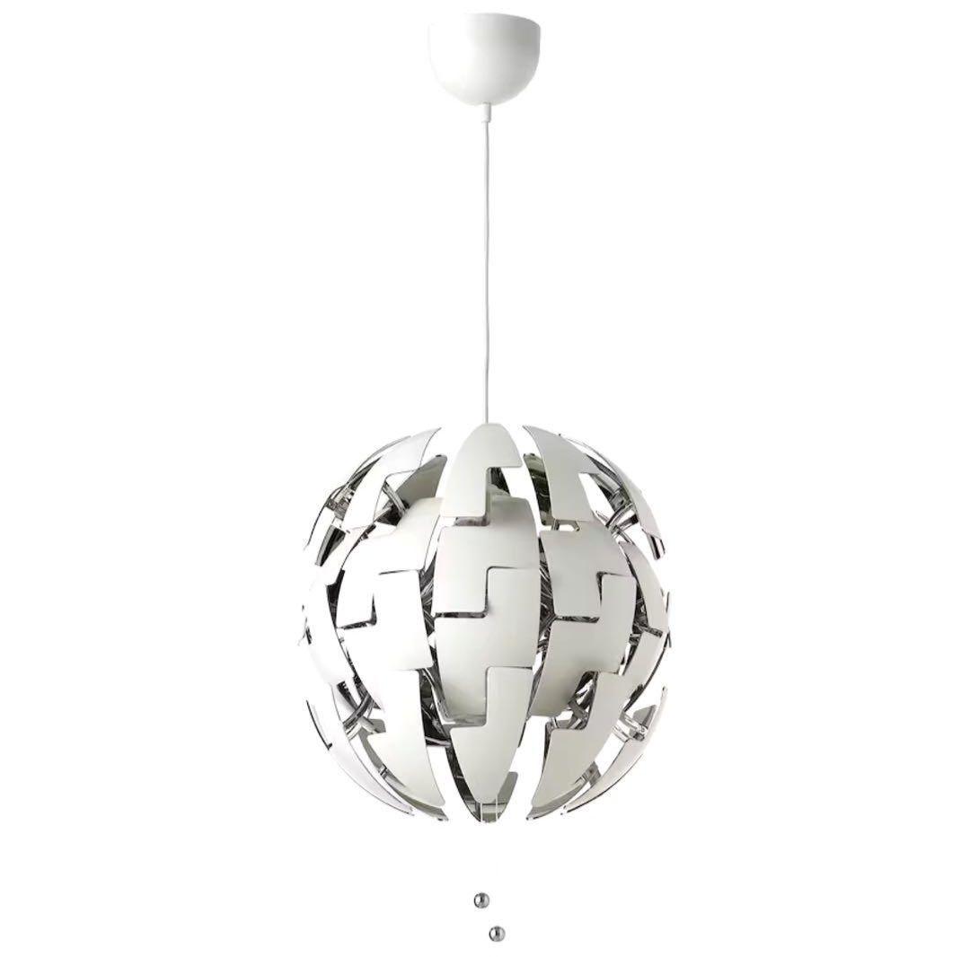 新品IKEA PS 2014 ペンダントランプ ホワイト シルバーカラー 北欧