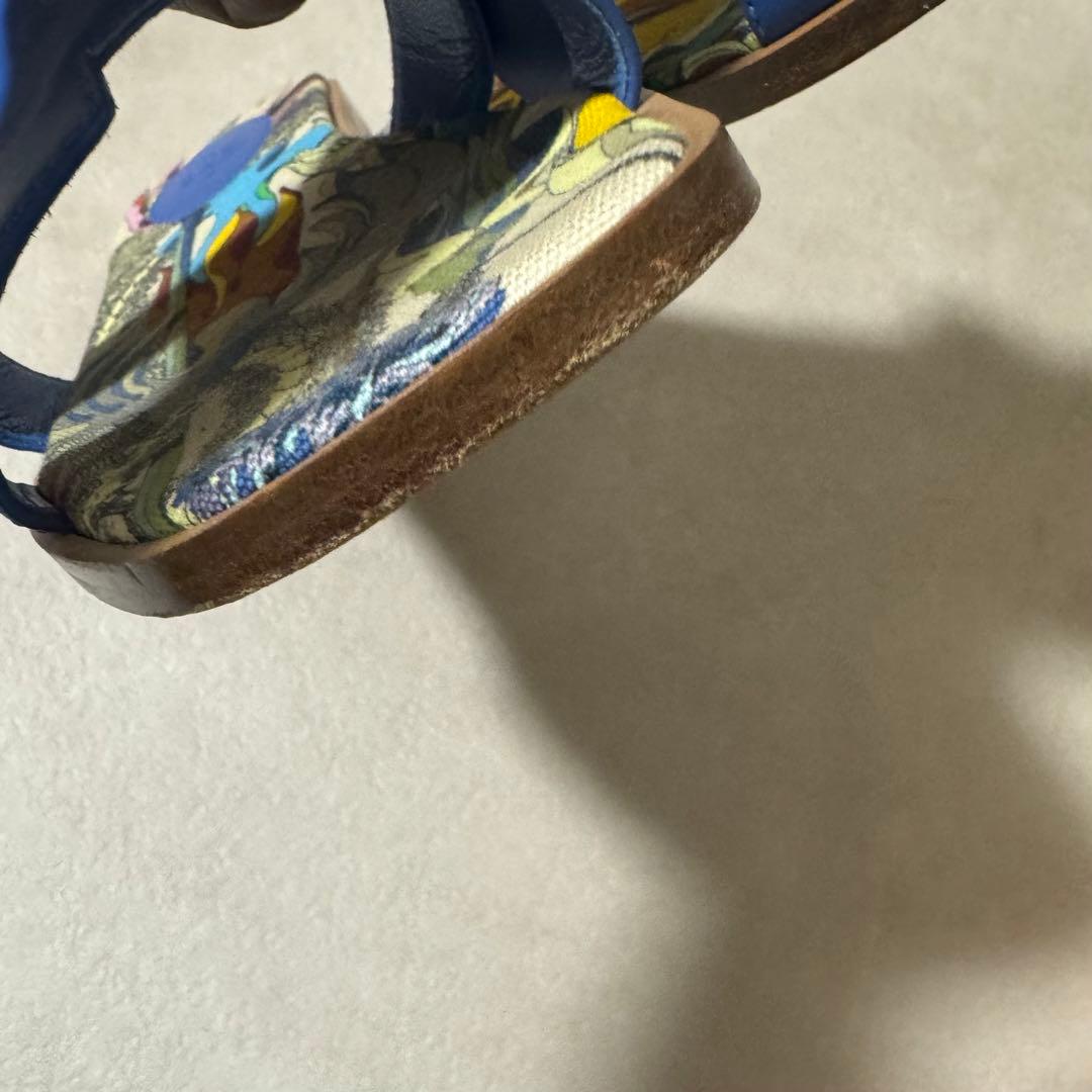 ⭐︎限定色⭐︎ 希少⭐︎HERMESエルメス サンダル オラン 36.5人気スカーフ柄