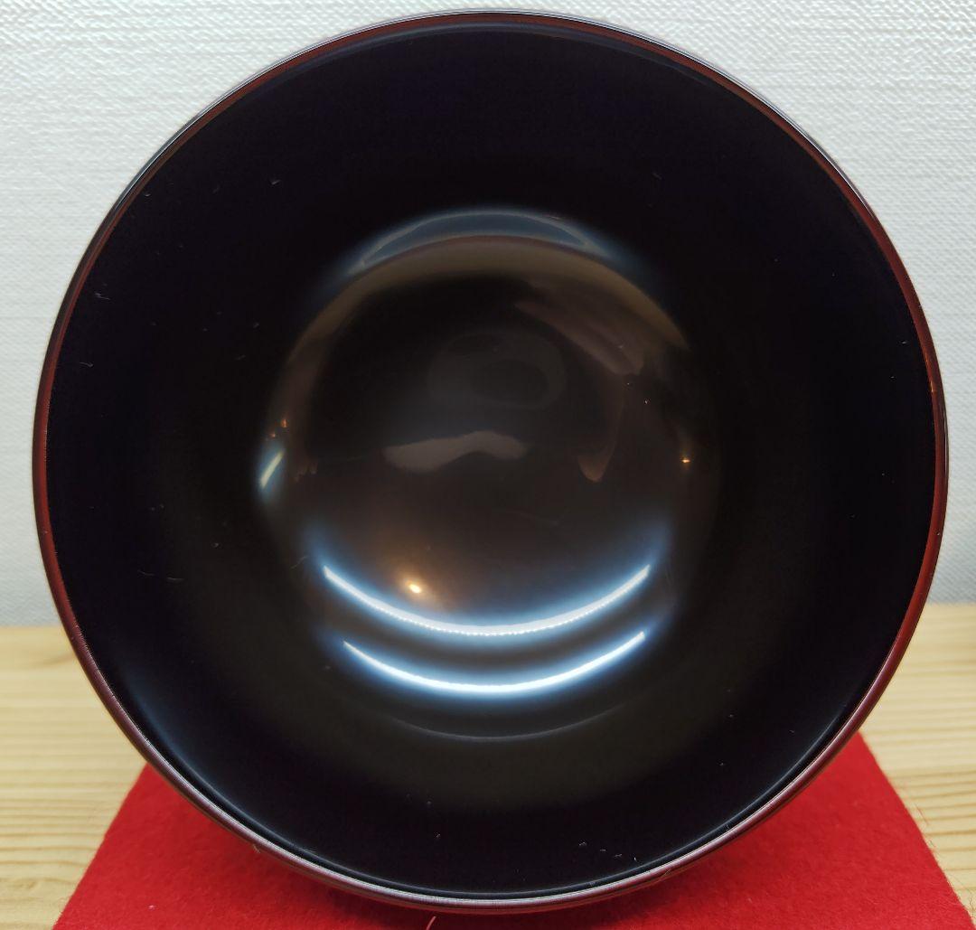 送料込【逢絢亭】茶道具 懐石道具 時代椀 輪島塗 梅蒔絵 溜塗 木製 ５客 共箱