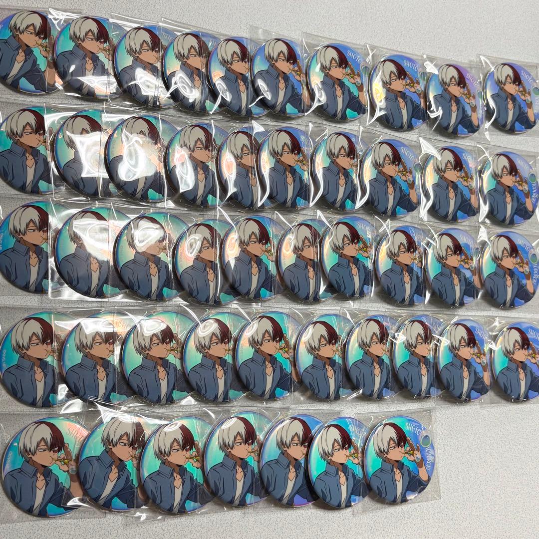 僕のヒーローアカデミア ヒロアカ しゃぼん玉 缶バッジ 轟焦凍