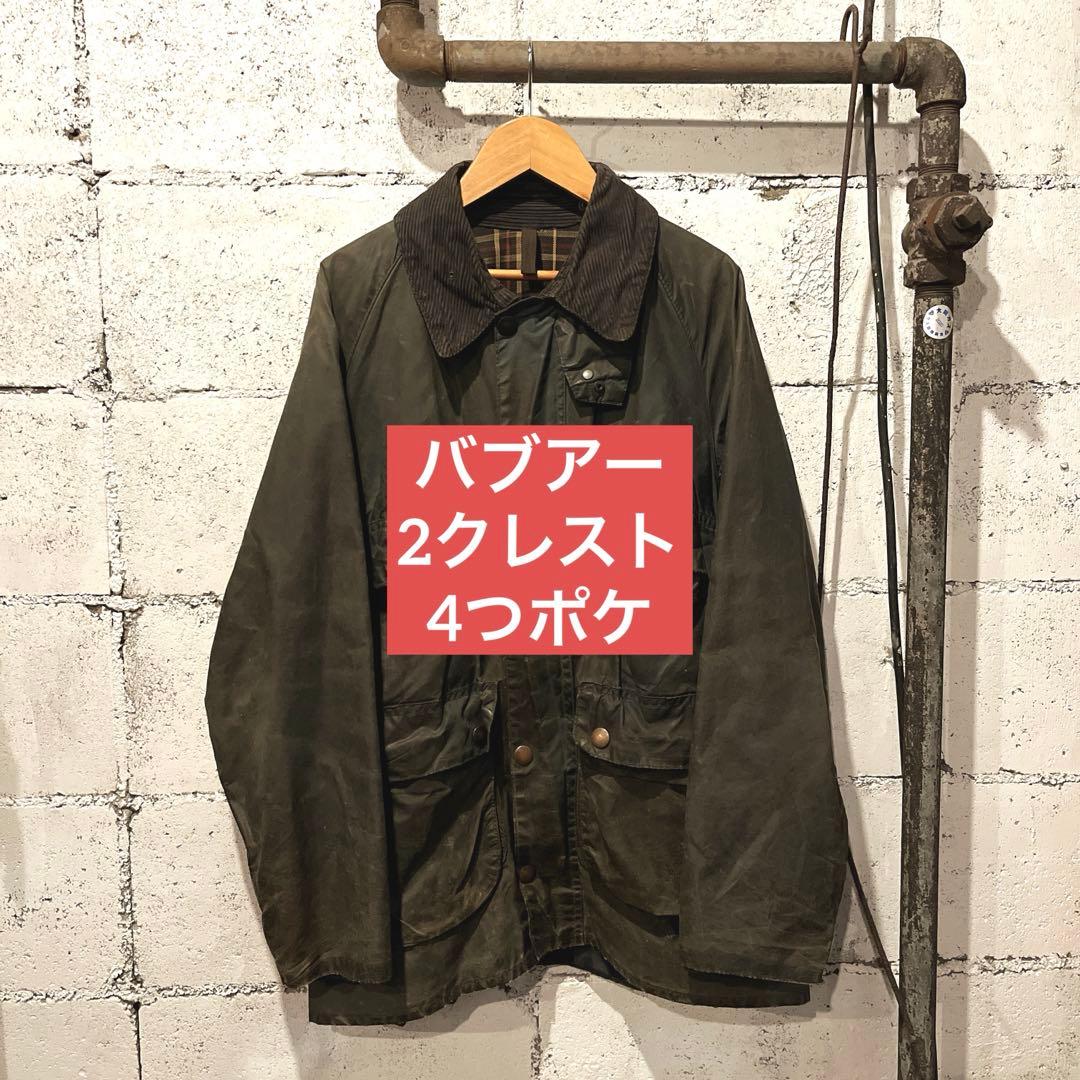Vintage Barbour bedale 2クレスト 1980's 4つポケ