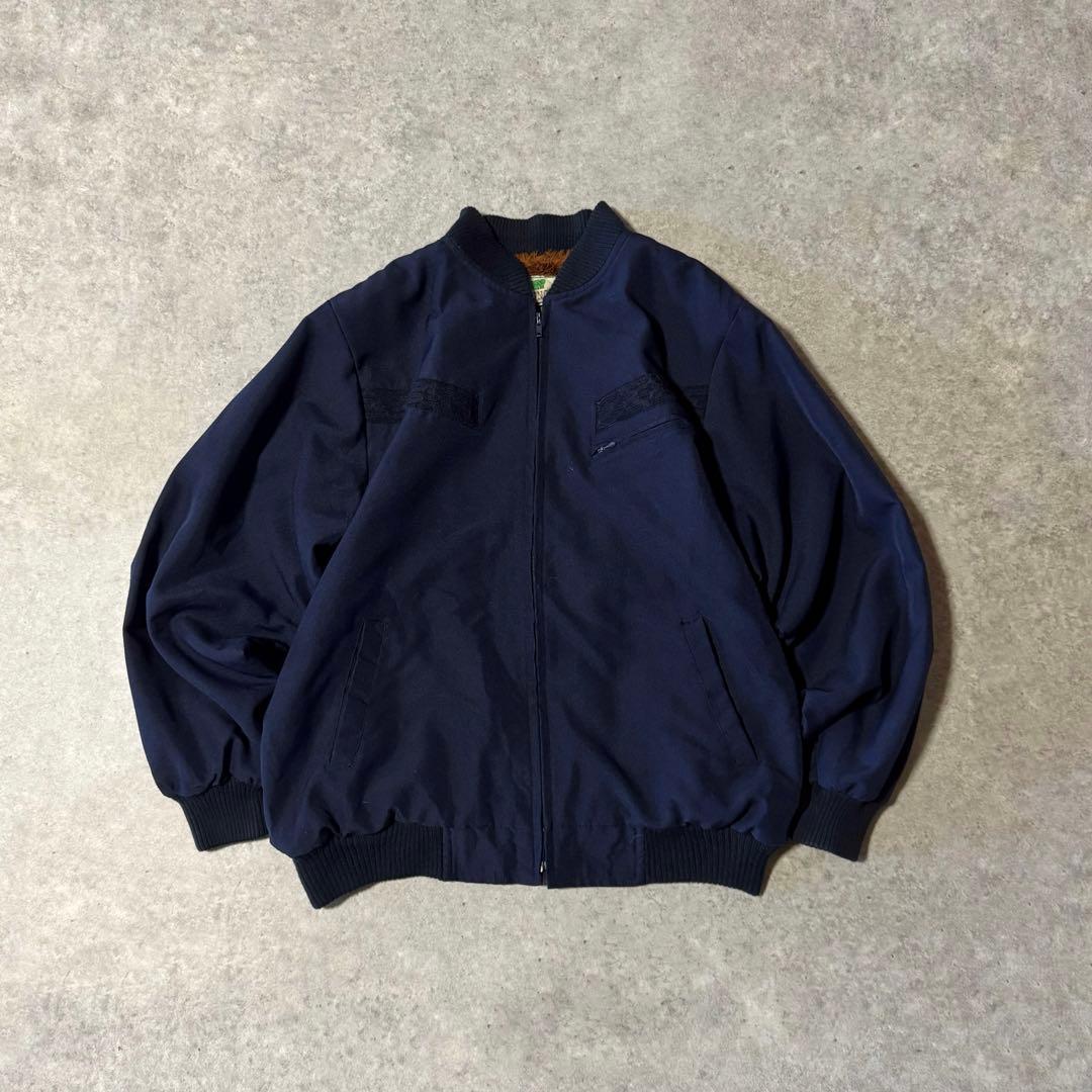 90s VINTAGE ボアライナーボンバージャケット ノーカラージャケット
