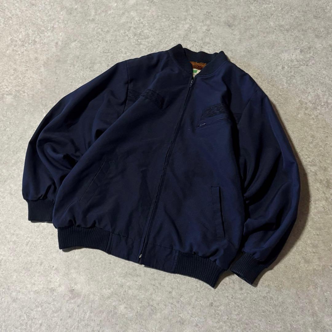 90s VINTAGE ボアライナーボンバージャケット ノーカラージャケット