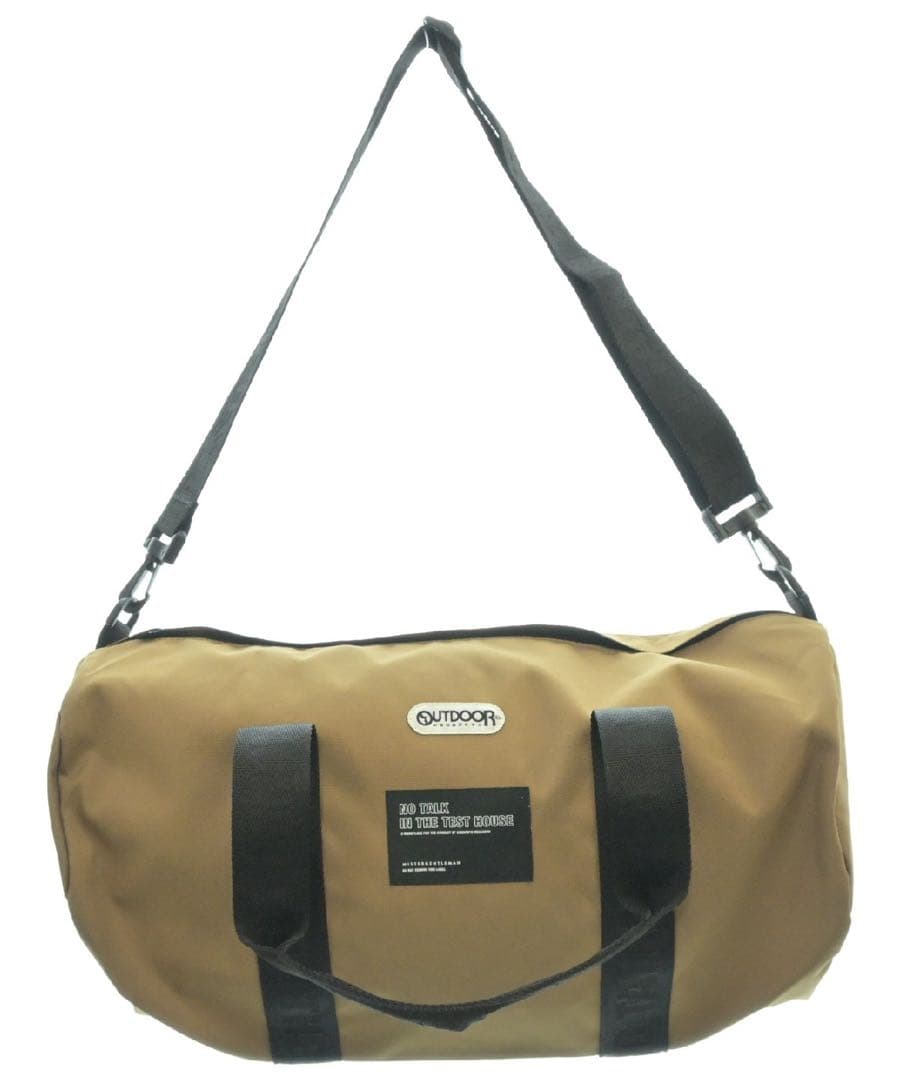 未使用 ミスタージェントルマン アウトドア ボストン ダッフル バッグ ベージュ