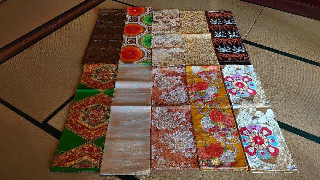 袋帯　着物　帯　刺繍　金糸　旧家　１０種　１０枚