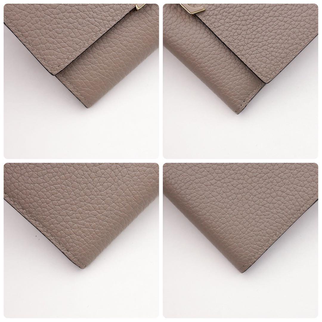 超美品★ルイヴィトン カプシーヌ コンパクト ガレ 三つ折り財布 ベージュ