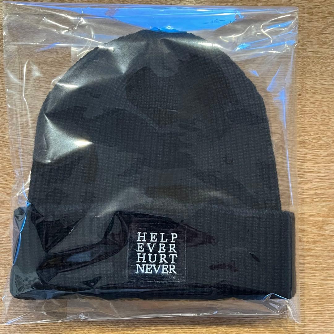 ト*コ様 藤井風　HELP EVER HURT NEVER ビーニー　黒　ニット