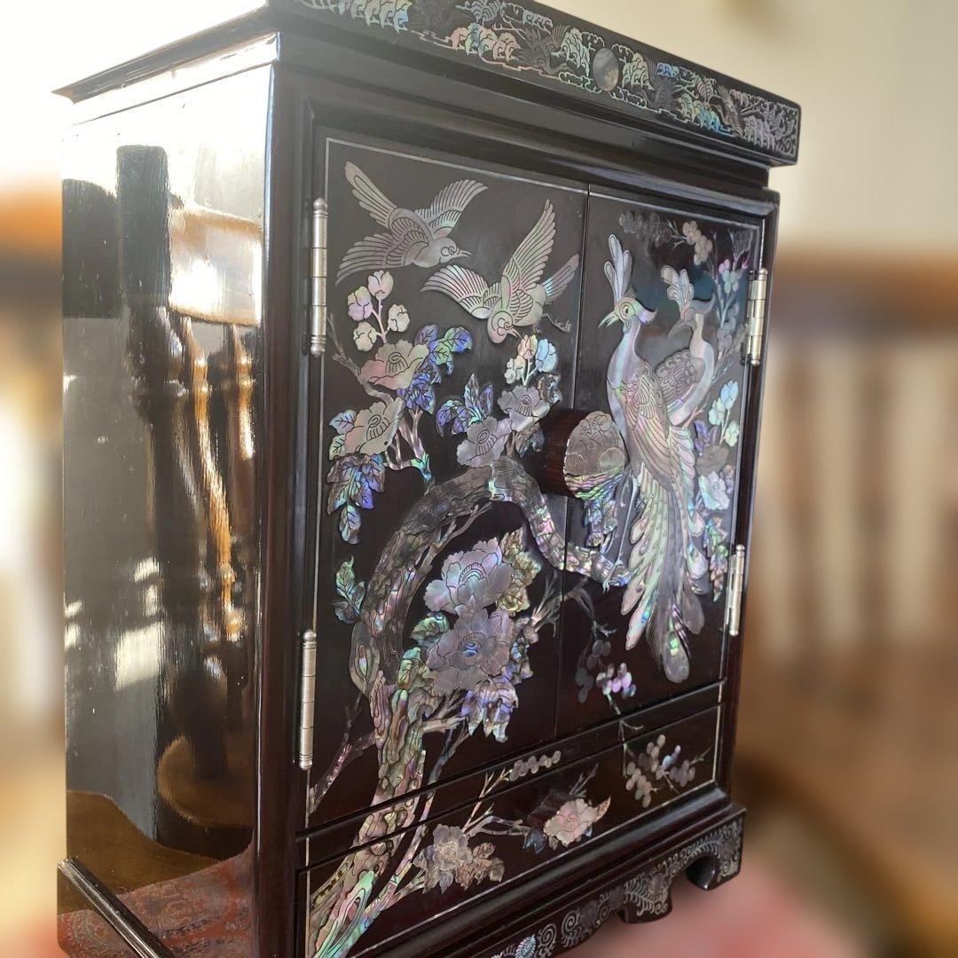 韓国　本物　螺鈿工芸品　ジュエリーボックス