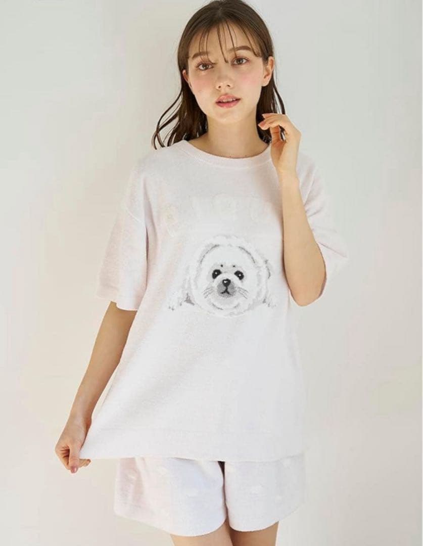 【新品】gelato pique あざらしジャガードプルオーバー&ショートパンツ