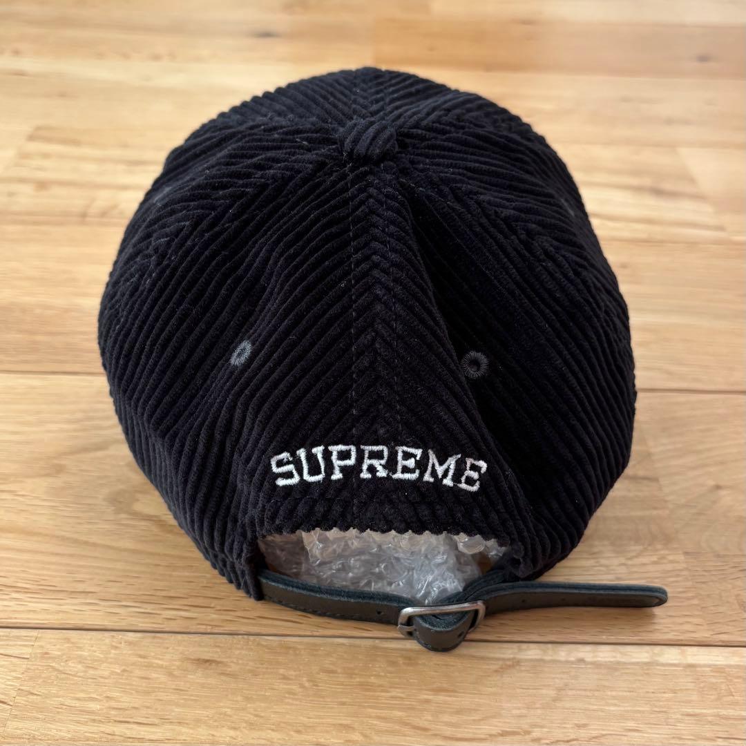Supreme Corduroy S Logo 6-Panel 24FW 黒