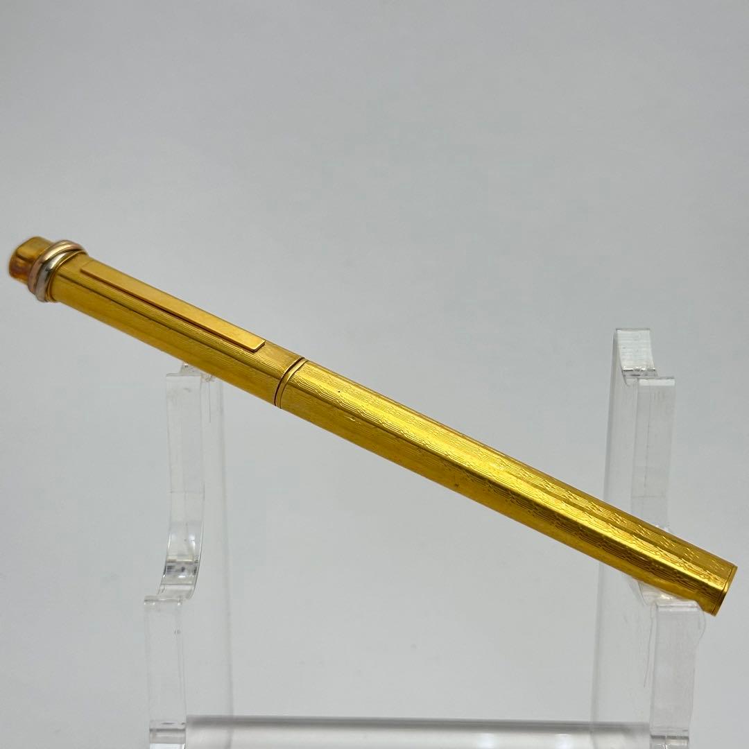 Cartier カルティエ トリニティ ボールペン ゴールドプレート 1558