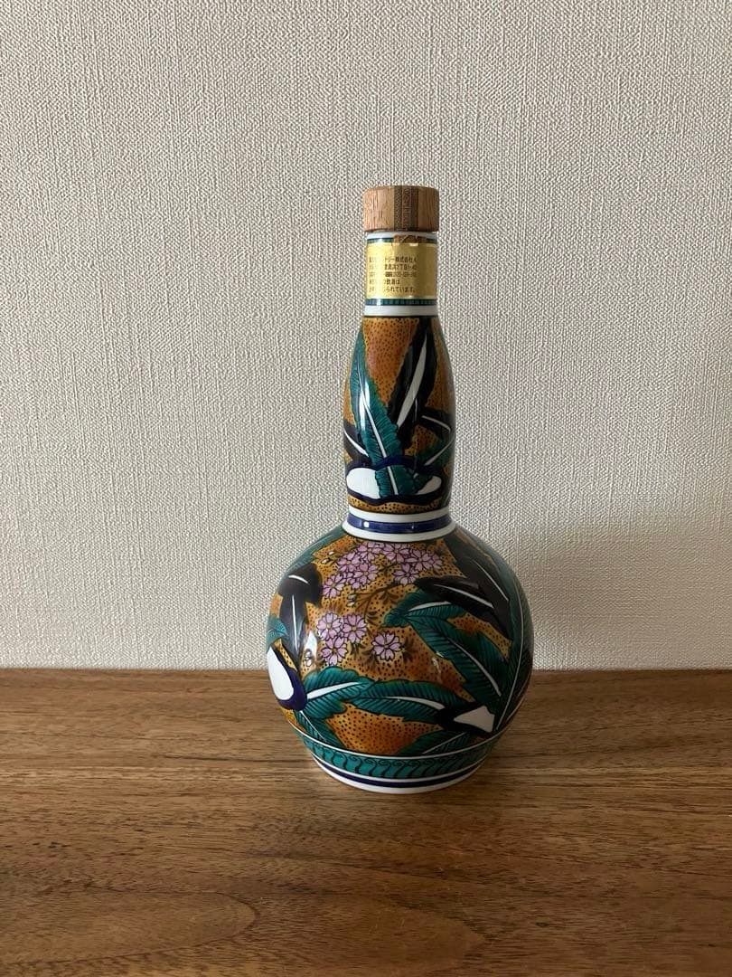 【空瓶】 響 21年 九谷焼 吉田屋風春秋図 陶器