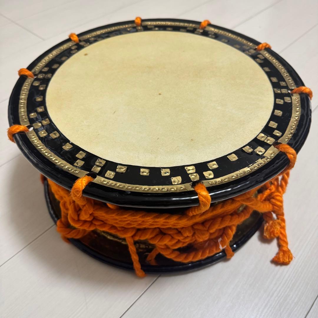 締太鼓 和太鼓 和楽器 バチ付き 伝統芸能