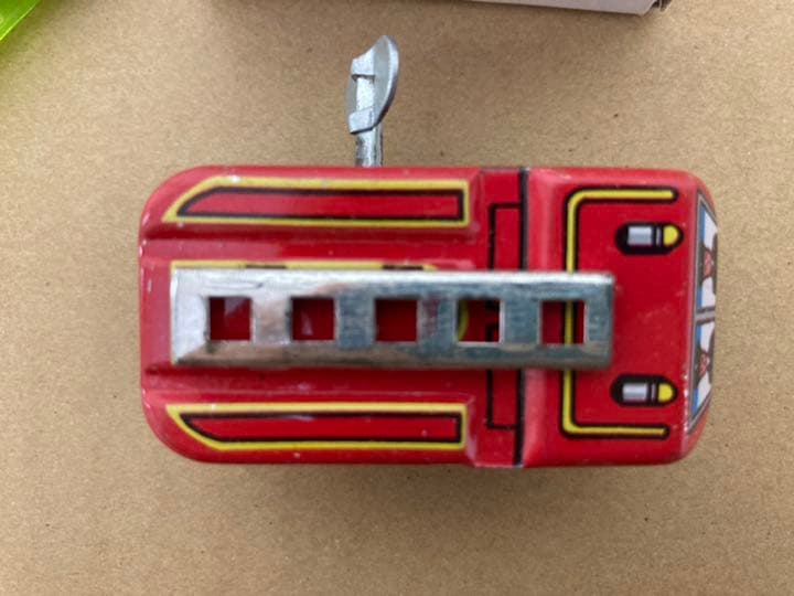 レトロ　金属製　消防車　動けます