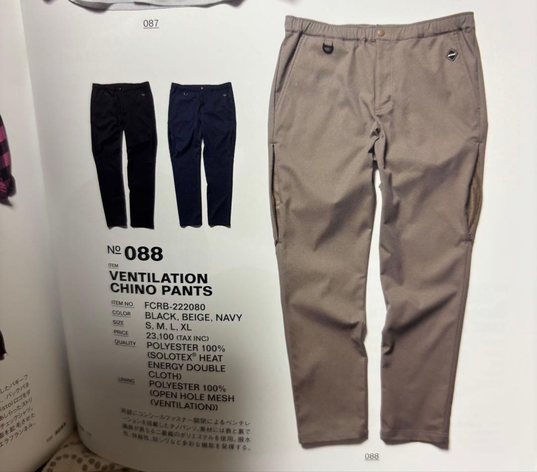 パンツ FCRB 22aw VENTILATION CHINO PANTS XL
