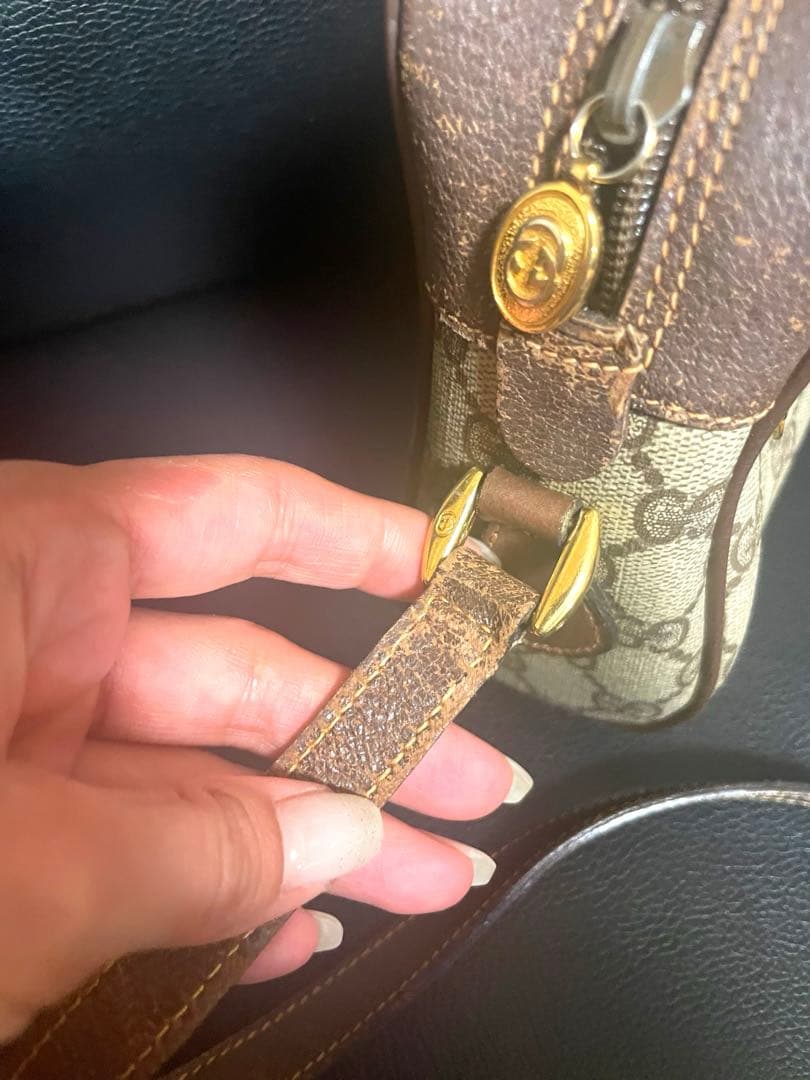 オールドグッチ シェリーライン GGスプリーム ショルダーバッグ